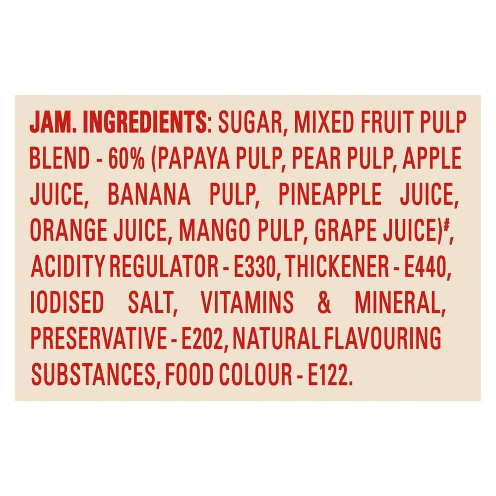 Kissan Mixed Fruit Jam, 90gm Tub