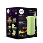 wipro ABS Elato BK211 Cool Touch Double Layer Electric Kettle, 1.7 Litres, Anti-Rust Shield, Super Fast Heating, 3X Protection-Overheating, Dry Boil & Auto Shut-Off,1200 Watts, 2 Years Warranty, Green