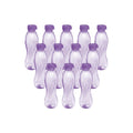 MILTON Oscar 1000 Pet Water Bottles, 1 Litre Each, Set of 12, Purple Reusable Plastic Fridge Bottle Set, BPA Free and Leak Proof Bottles for Travel, Work