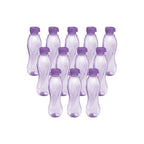 MILTON Oscar 1000 Pet Water Bottles, 1 Litre Each, Set of 12, Purple Reusable Plastic Fridge Bottle Set, BPA Free and Leak Proof Bottles for Travel, Work