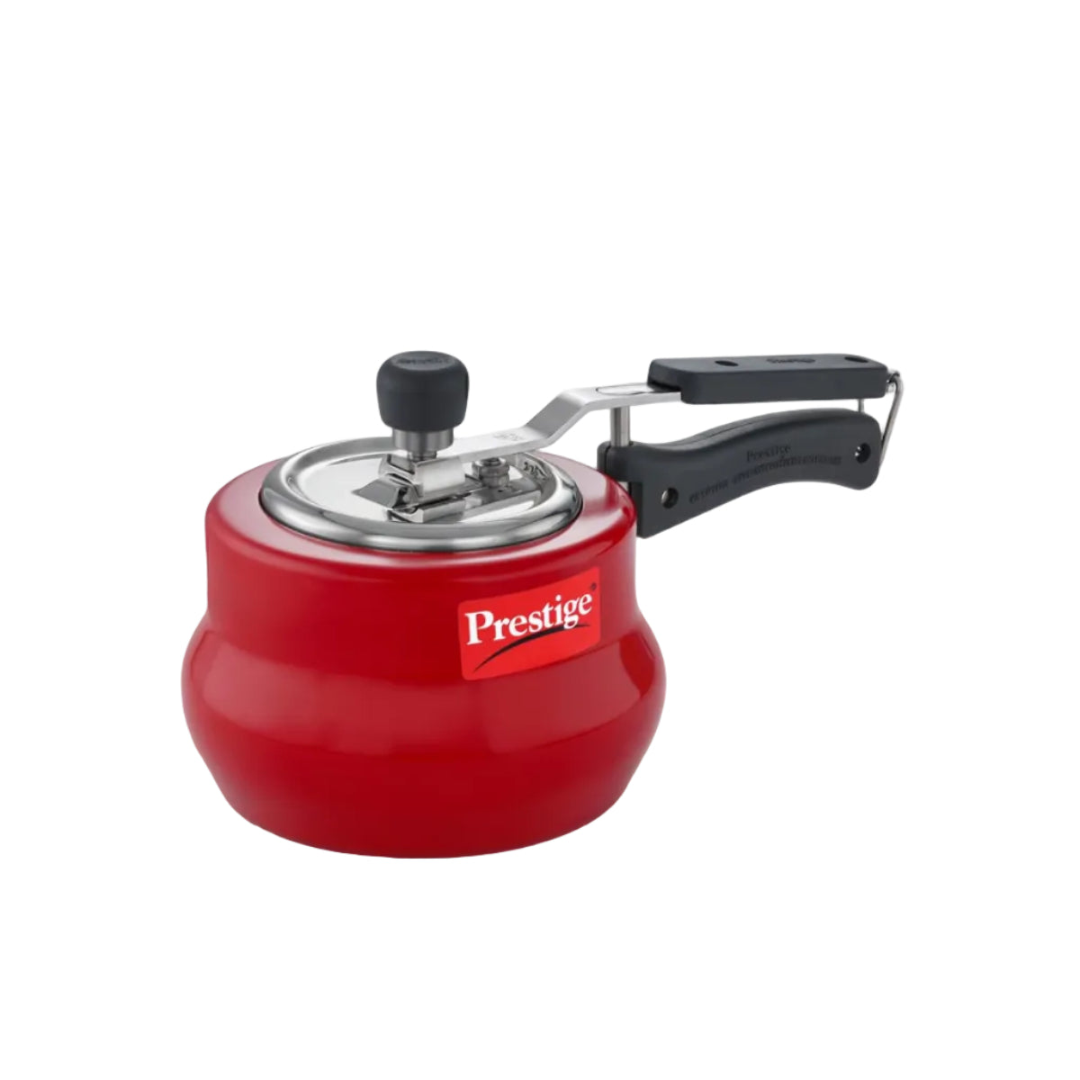 Prestige 2L Nakshatra DUO Plus Svachh Inner Lid Aluminium Handi|Ideal for 2-3 persons|Deep lid for Spillage Control|Gas or induction compatible|Red|5 years warranty