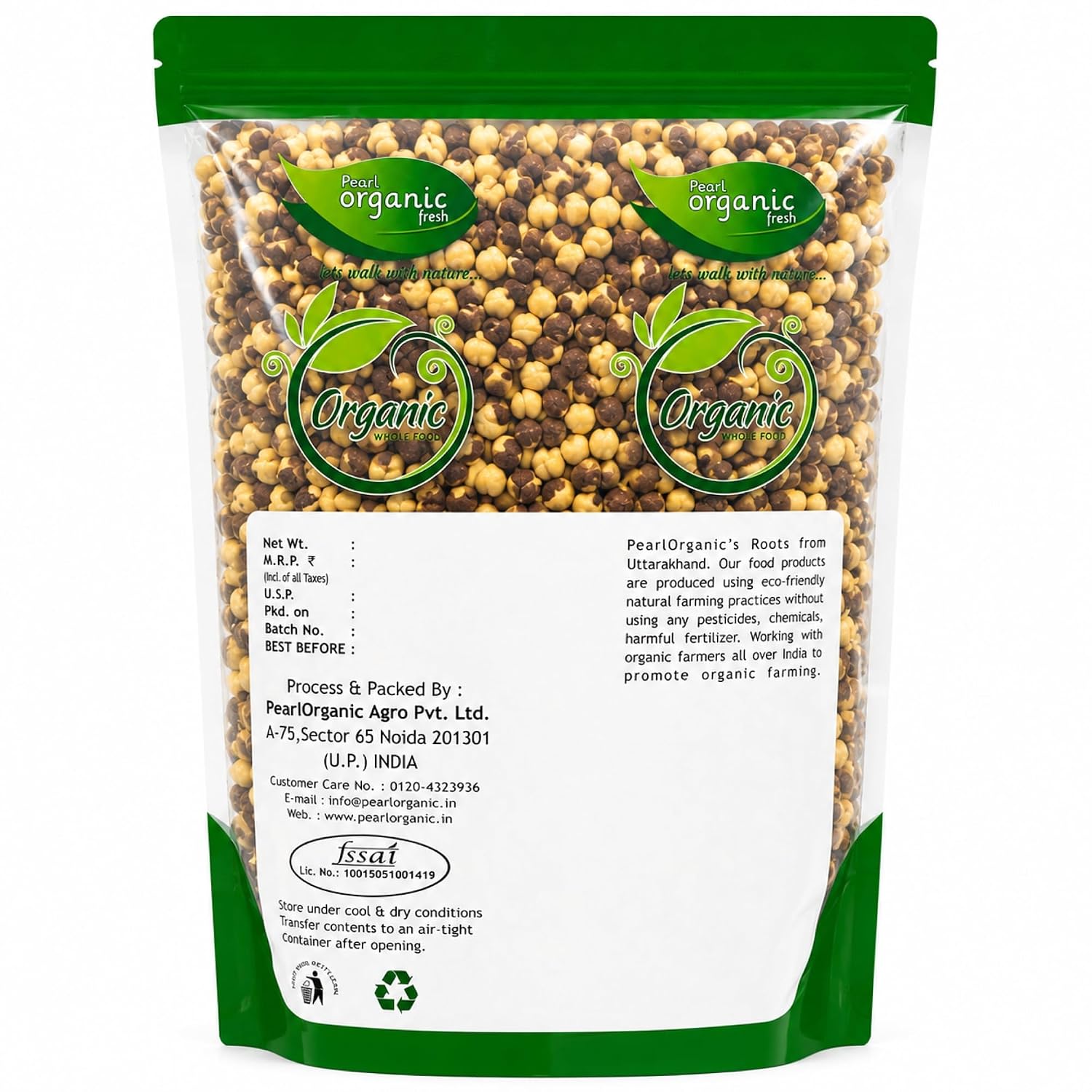 Pearl Organic Fresh Roasted Chana 750g