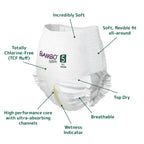 Bambo Nature Premium Baby Pants Diapers for Kids XL Size (11-17 Kgs), Super Absorbent, Breathable, Extra Soft, Dermatologically Tested Nappies, Bamboo Diaper With Wetness Indicator, 38 Count