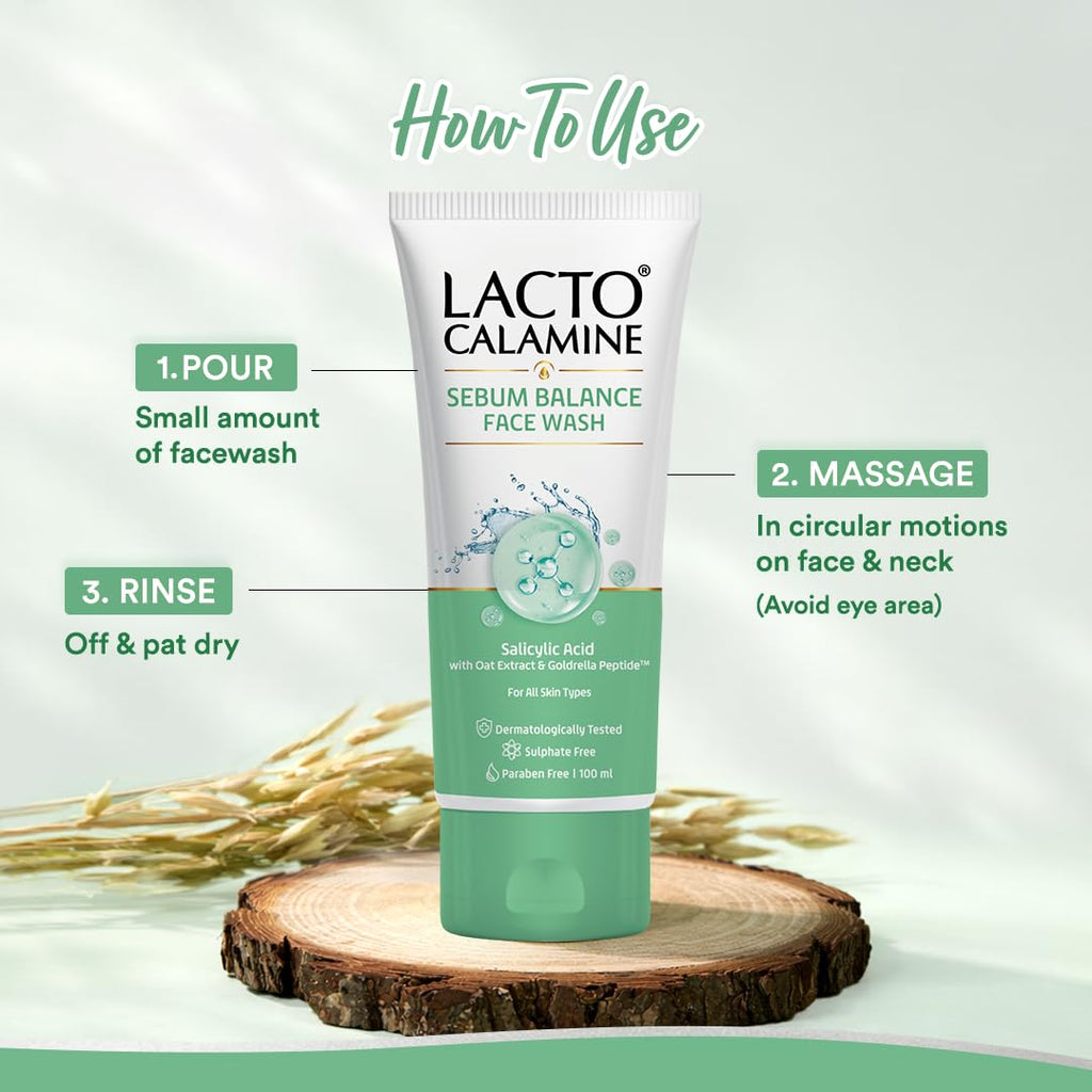 Lacto Calamine Sebum Balance Face Wash