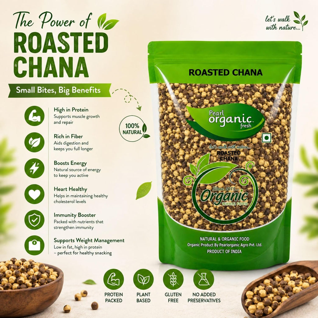 Pearl Organic Fresh Roasted Chana 750g