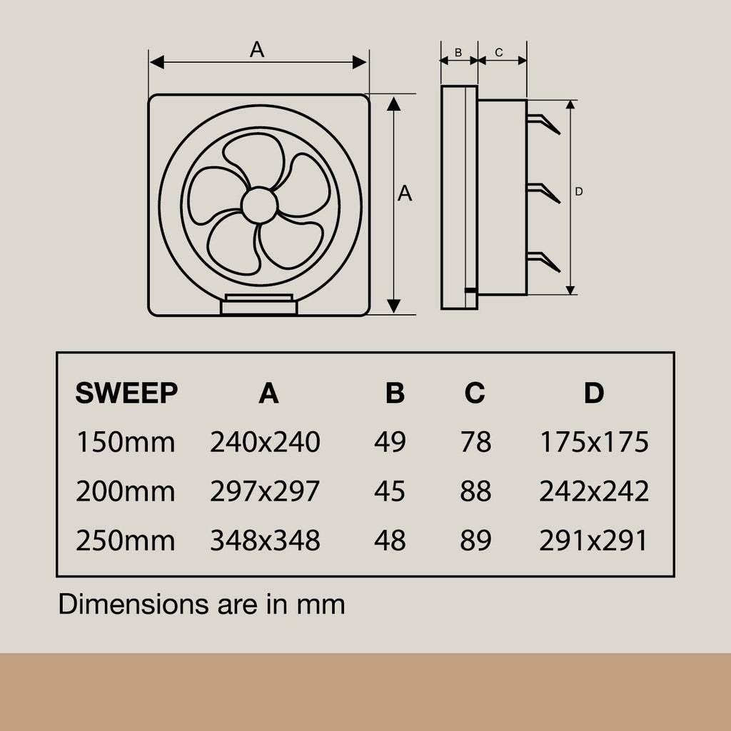 USHA Crisp Air VX 200mm (8-Inch) Exhaust Fan for Bathroom | 100% Copper Motor | Inbuilt Back Shutters |Detachable Oil & Dust Collector | Thermal Fuse Protection | Quiet Operation | White