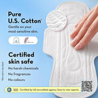 Plush Ultra-Thin Sanitary Napkins for Women, 12 Pcs | Super Absorbent Heavy Flow XXL Pads + 2 Panty Liners