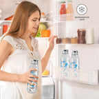 MILTON Helix 1000 Water Bottle, 1 Litre, Reusable Plastic Fridge Bottle, BPA Free and Leak Proof Bottles for Travel, Work, Pack of 1, Blue