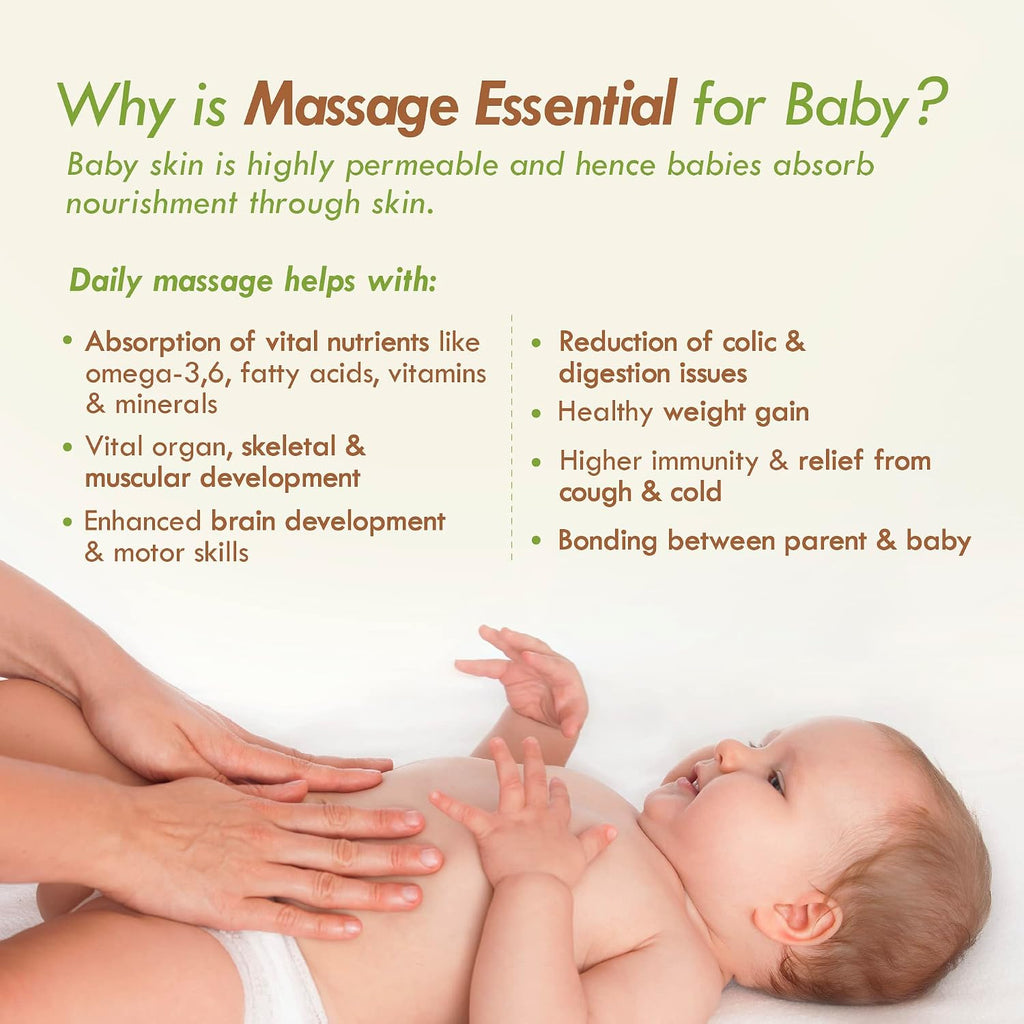Nat Habit 100% Pure Olive Baby Oil For Baby Skin &amp; Hair,