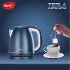 Pigeon Tesla Electric Kettle 1.5 L, 1300 Watt, Stainless Steel Body with Auto Shut-off Feature Used for Boiling Water - (Matt Blue)