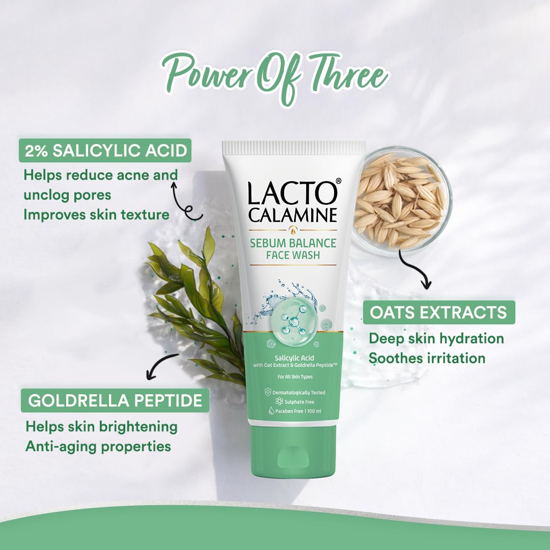 Lacto Calamine Sebum Balance Face Wash
