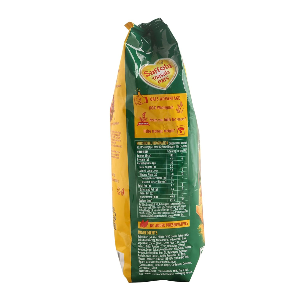 Saffola Masala Oats Veggie Twist | 550g