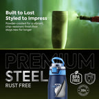 Stainless Steel Water Bottle Atlas Denim Blue 740ml