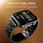 boAt Ultima Ember smartwatch with 1.96” AMOLED Display, AOD, Personalized Fitness Nudges, Functional Crown,100+ Sports Modes, Create Your Own Watchface, smartwatch for man and Woman (Steel Black)