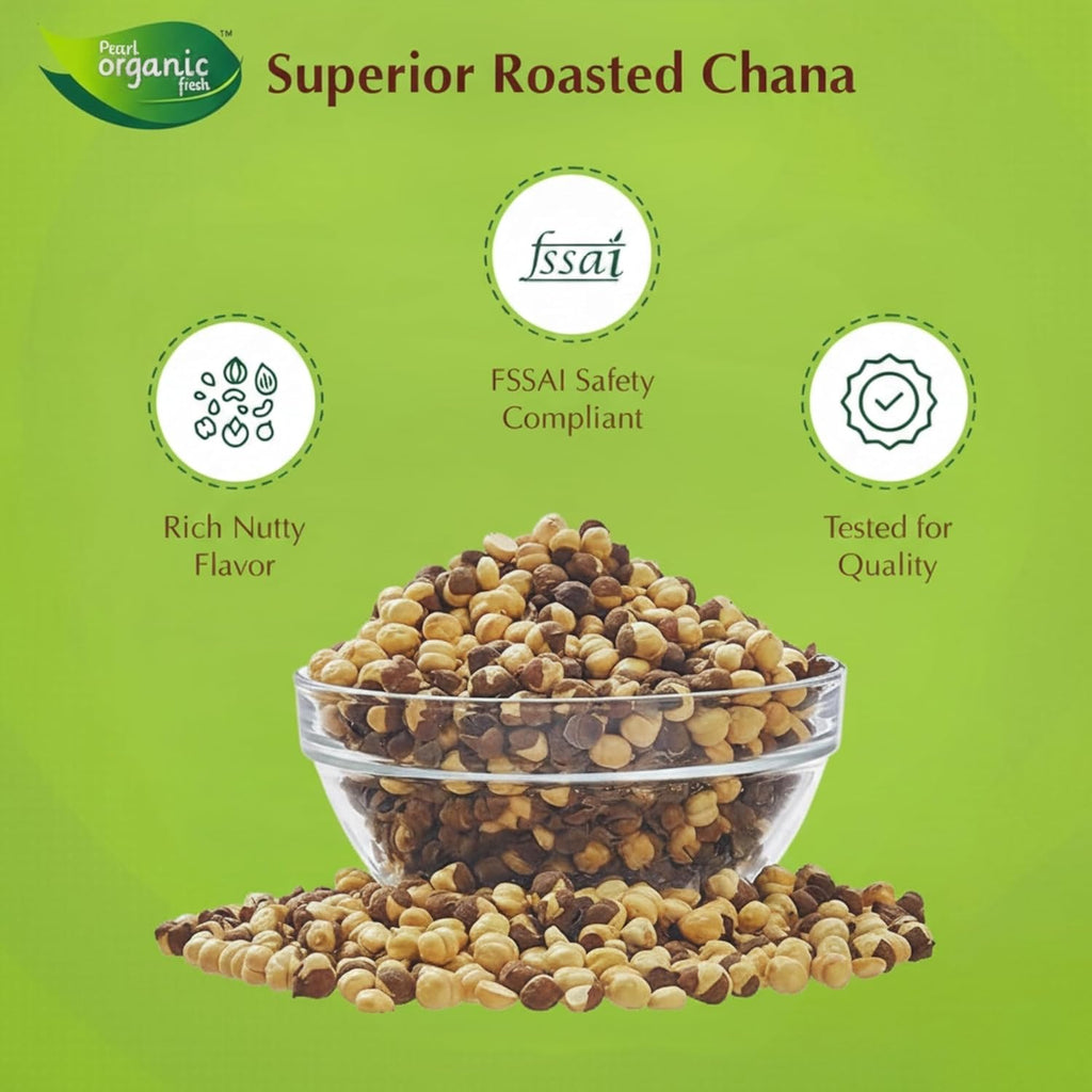 Pearl Organic Fresh Roasted Chana 750g
