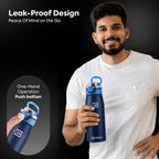 Stainless Steel Water Bottle Atlas Denim Blue 740ml