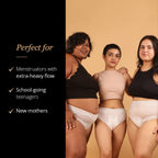 Carmesi Disposable Period Panties for Women - Pack of 4 (XL-XXL) | 360° Protection for Super Heavy Flow | Leak Proof & No Rashes | Maternity Panties | All Night Protection | Ultra Absorbent Core