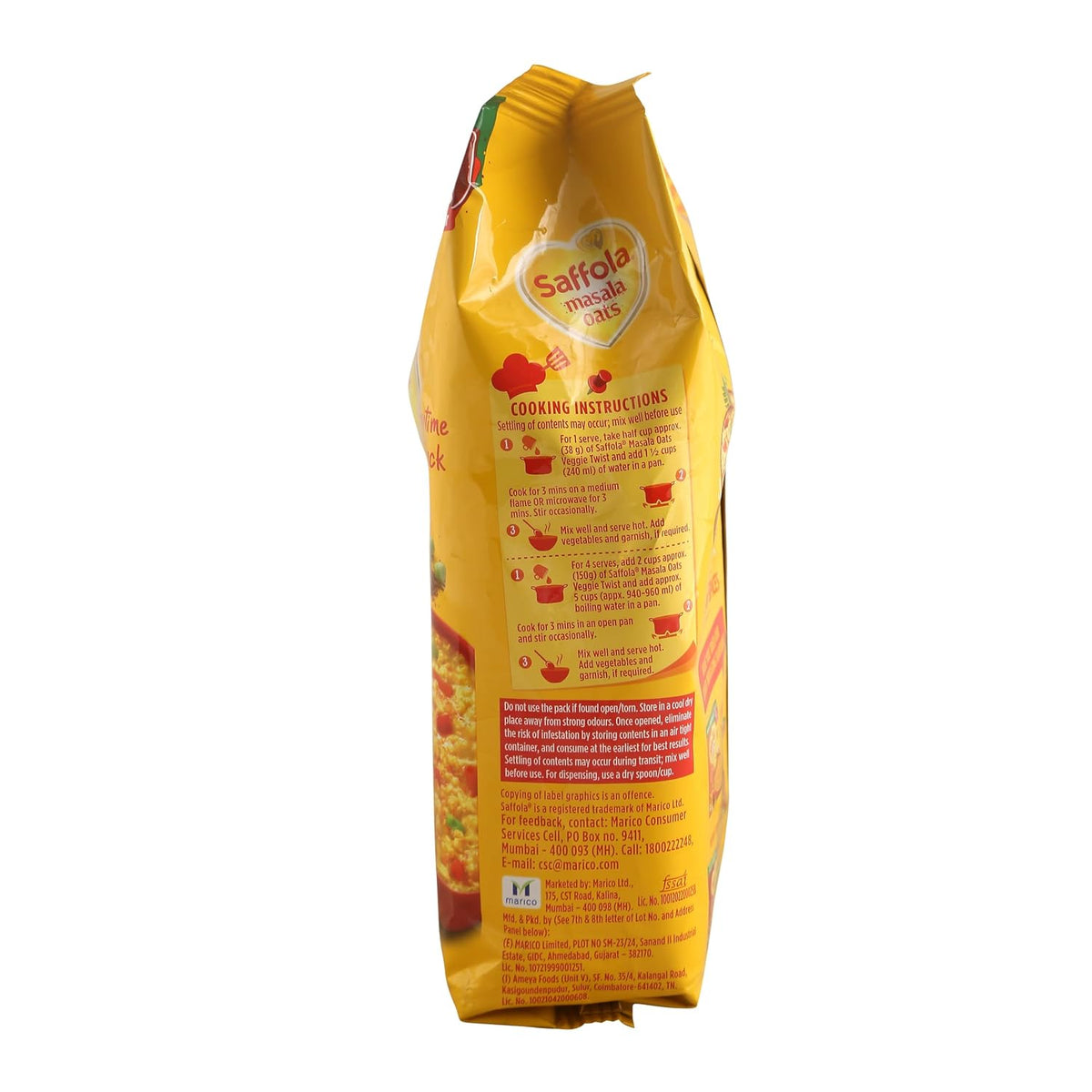 Saffola Masala Oats Veggie Twist | 550g