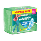 Whisper Ultra Clean Sanitary Pads for Women, XL Plus, Pack of 60 Napkins