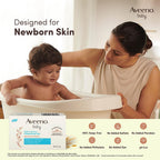 Aveeno Baby Daily Moisture Cleansing Bar 75g | With natural Oatmeal, Glycerin and Shea Butter | Co-created with Pediatricians and Dermatologists for newborn sensitive skin | pH balanced, free of soap, parabens sulfates and phthalates