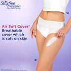 Stayfree ProComfort Period Panty for Women | Disposable Period Pants Pack of 10, M - L | Air Soft Cover | 360° Leakage Protection for Heavy Flow | Snug Fit | Odour Control