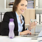 MILTON Oscar 1000 Pet Water Bottles, 1 Litre Each, Set of 12, Purple Reusable Plastic Fridge Bottle Set, BPA Free and Leak Proof Bottles for Travel, Work