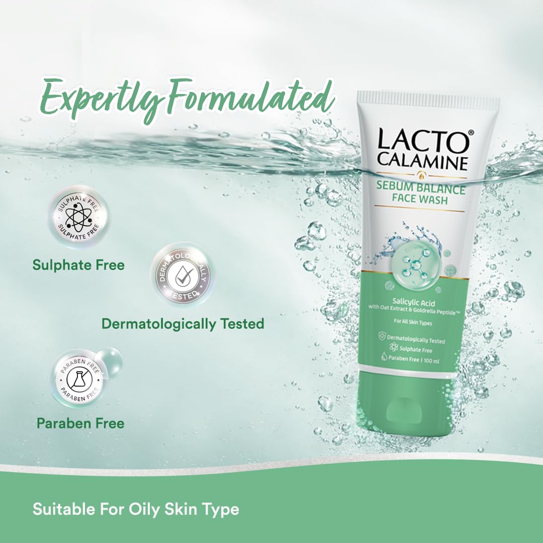 Lacto Calamine Sebum Balance Face Wash