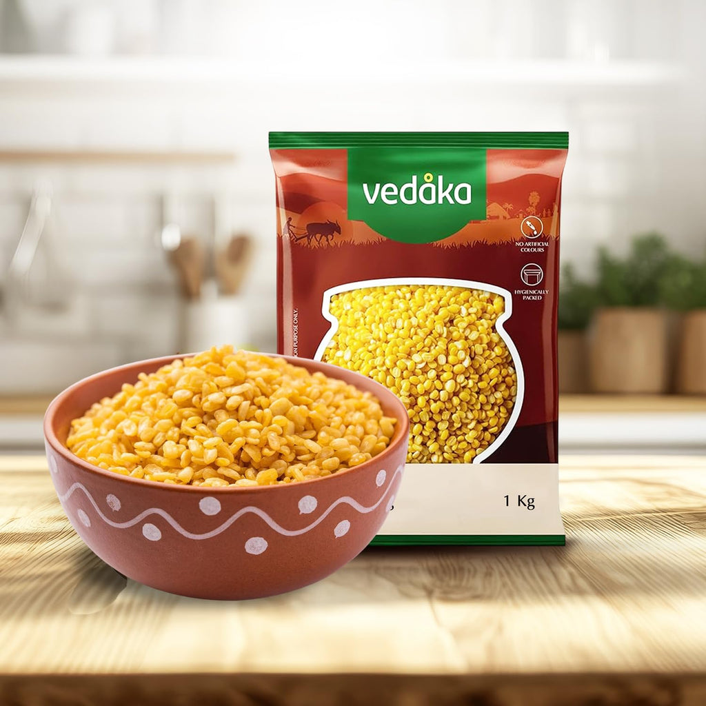 Vedaka Unpolished Yellow Moong Dal | 1 Kg