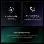 boAt Storm Infinity w/21 Days Extensive Battery Life, BT Calling, Huge 550mAh Battery, Fast Charge, 1.83” (4.65cm) Display, HR, SpO2 & Sleep Tracking, Smart Watch for Men & Women (Sports Green)