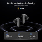 realme Buds Air 8 Pro TWS Earbuds with 11mm+6mm Dual DAC Drivers| 55dB ANC| 6-Mic VPU| 3D Spatial Audio |50H Playtime| IP55 Rating (Master Black)