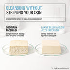 LAKME Blush &amp; Glow, Blueberry + Peptide Gentle Jelly Facewash,