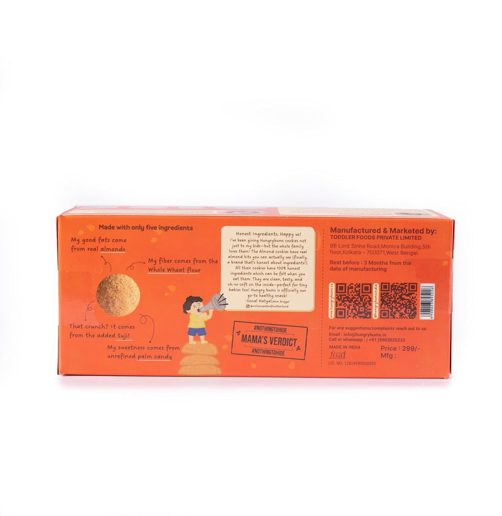 Hungry Bums Almond Cookies - Pack fo 2 320gm