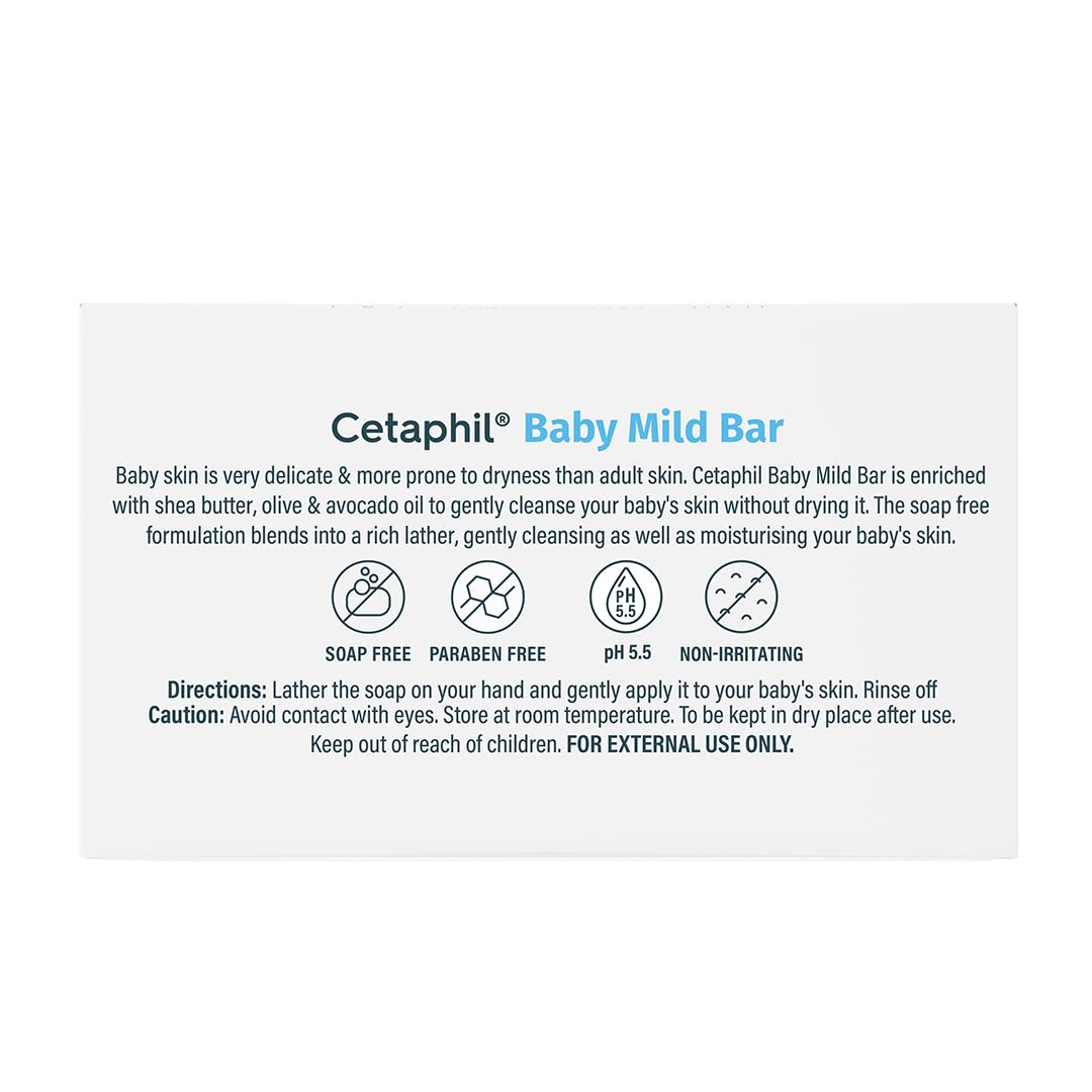 Cetaphil Baby Mild Cleansing Bar for Newborns &amp; Babies 4 x 100 gm