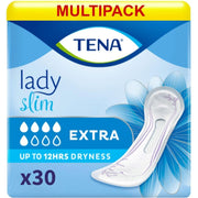 TENA Lady Extra Bladder Control Pads for Medium,Unexpected Urine Leaks | 30 Pcs | Incontinence Pads for Women | 31 Cm Long | World's Leading Incontinence Brand