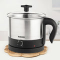 Borosil 1 L Omni Stainless Steel Electric Kettle | Made in India | Temperature Control Knob, Overheat Protection | 360° Rotating Base | Auto Cut-Off | 1 Year Warranty