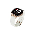boAt Chrome Ivory Smart Watch for Women, co-Designed with GIVA, 1.7" AMOLED Display, 1000 nits Brightness, Premium Metallic Build, Female Wellness Tracker smartwatch for Women (Pearl Glow)
