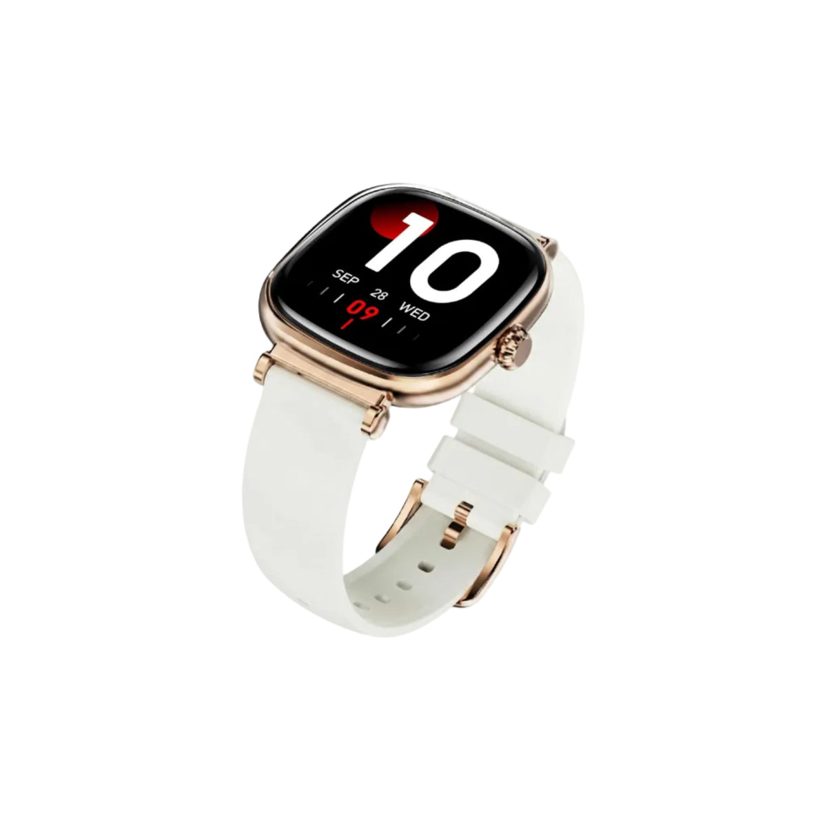 boAt Chrome Ivory Smart Watch for Women, co-Designed with GIVA, 1.7" AMOLED Display, 1000 nits Brightness, Premium Metallic Build, Female Wellness Tracker smartwatch for Women (Pearl Glow)