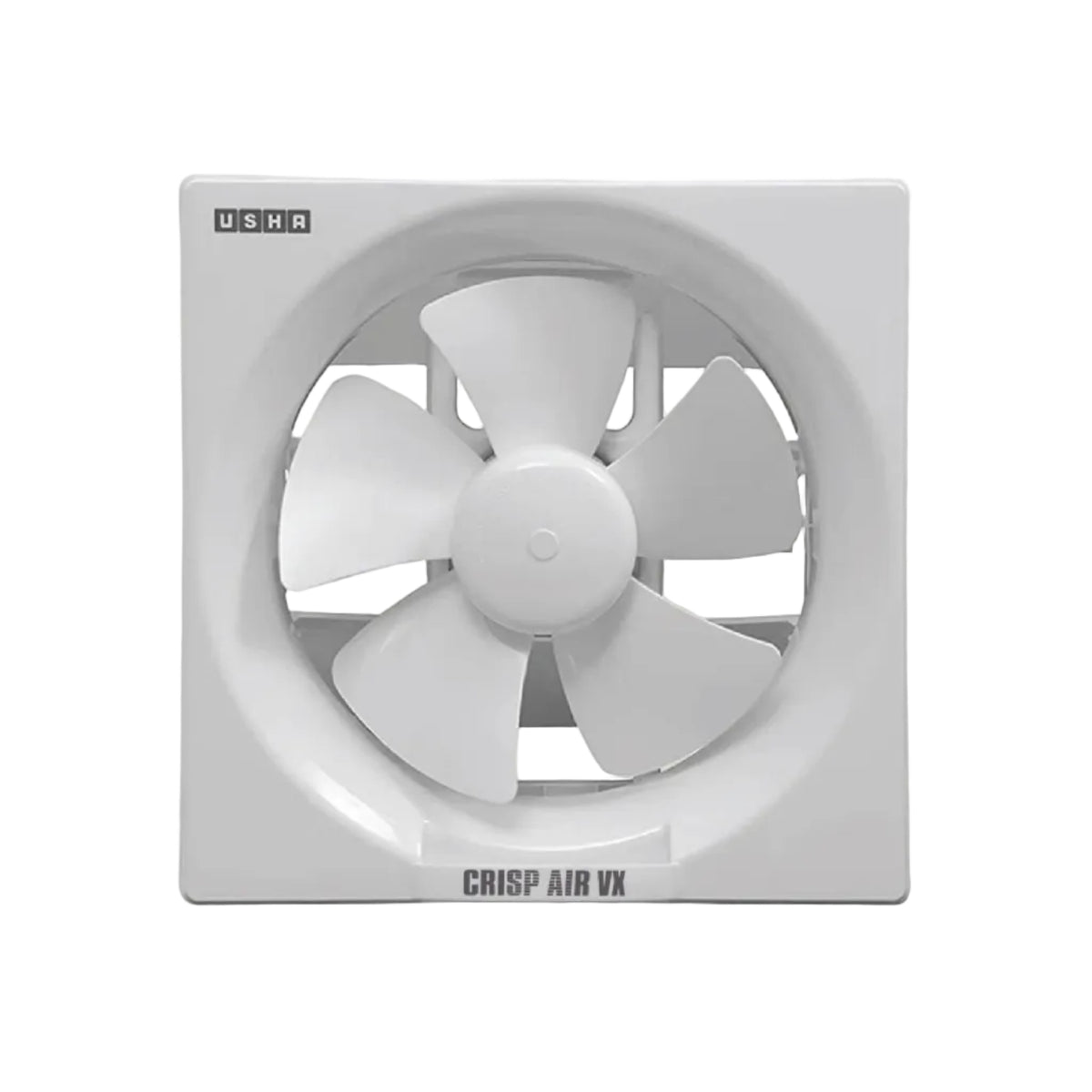 USHA Crisp Air VX 200mm (8-Inch) Exhaust Fan for Bathroom | 100% Copper Motor | Inbuilt Back Shutters |Detachable Oil & Dust Collector | Thermal Fuse Protection | Quiet Operation | White