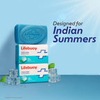 LIFEBUOY Ice Bath Soap Combo Pack of 5, 125g each, for Rapid Heat Relief, with Menthol and Cool Sense Actives, Refreshing Fragrance, Designed for Indian Summer, for Men and Women Visit the Lifebuoy Store