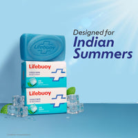 LIFEBUOY Ice Bath Soap Combo Pack of 5, 125g each, for Rapid Heat Relief, with Menthol and Cool Sense Actives, Refreshing Fragrance, Designed for Indian Summer, for Men and Women Visit the Lifebuoy Store