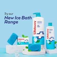LIFEBUOY Ice Bath Soap Combo Pack of 5, 125g each, for Rapid Heat Relief, with Menthol and Cool Sense Actives, Refreshing Fragrance, Designed for Indian Summer, for Men and Women Visit the Lifebuoy Store