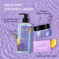 LUX Lavender & Vitamin C, Illuminating Body Wash, 400 ml, for Radiant and Detoxified Skin, with 100% Natural Origin Lavender & Himalayan Oil, Mild and Gentle, Plant Based Cleanser