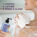 LUX Lavender & Vitamin C, Illuminating Body Wash, 400 ml, for Radiant and Detoxified Skin, with 100% Natural Origin Lavender & Himalayan Oil, Mild and Gentle, Plant Based Cleanser