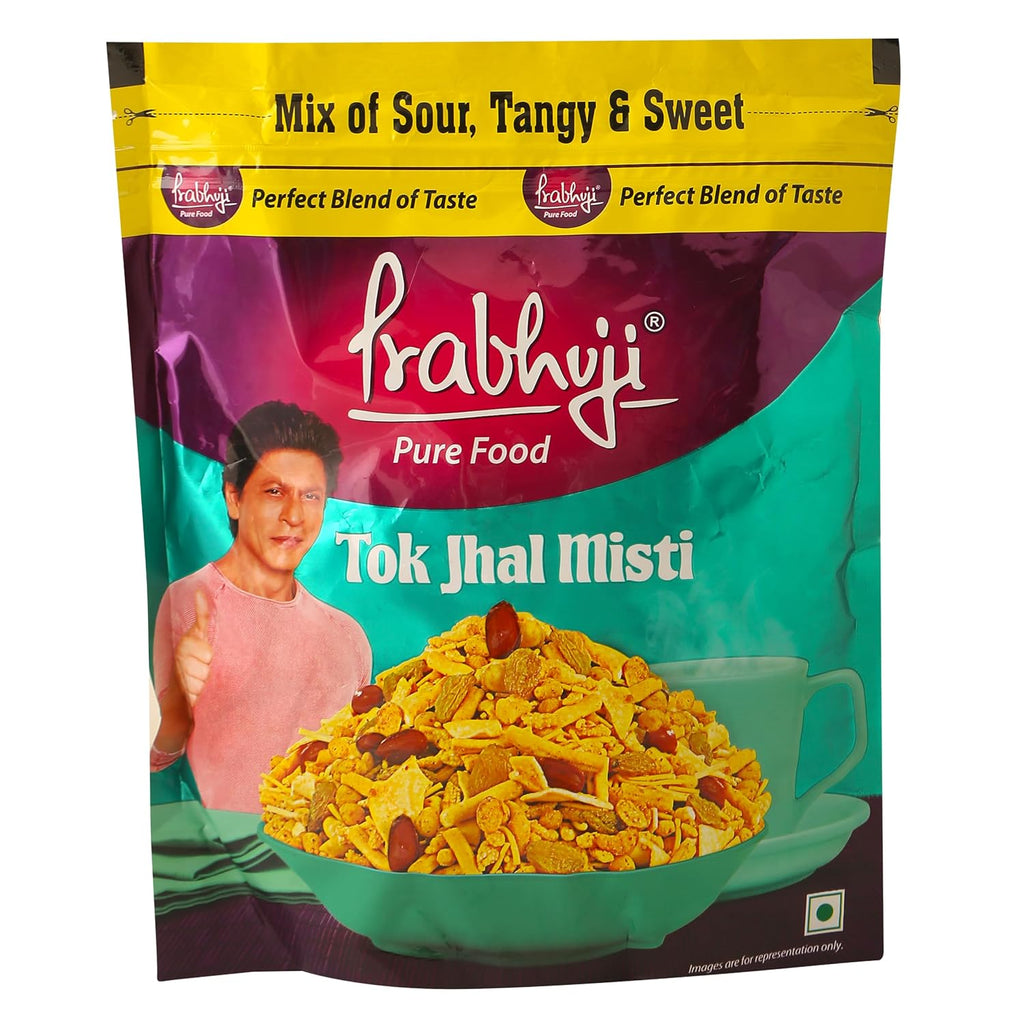Prabhuji Pure Food Tok Jhal Misti Namkeen, Tangy & Sweet, 400g