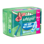 Whisper Ultra Upto No Gap No Leaks* Sanitary Pads, 7 XL+ Pads