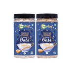Nutriorg Organic Instant 400g & Steel Cuts Oats 750g (Combo of 2), Gluten Free, Weight Management, Fiber Rich Oats