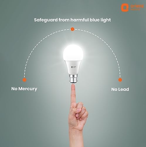 Orient Electric High Glo LED Bulb 18W, B22d cap, 6500K (Pack of 4)