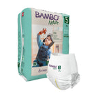 Bambo Nature Premium Baby Pants Diapers for Kids XL Size (12-18 Kgs) - Super Absorbent, Breathable, Extra Soft, Dermatologically Tested, Hypoallergenic Nappies With Wetness Indicator, 57 Count