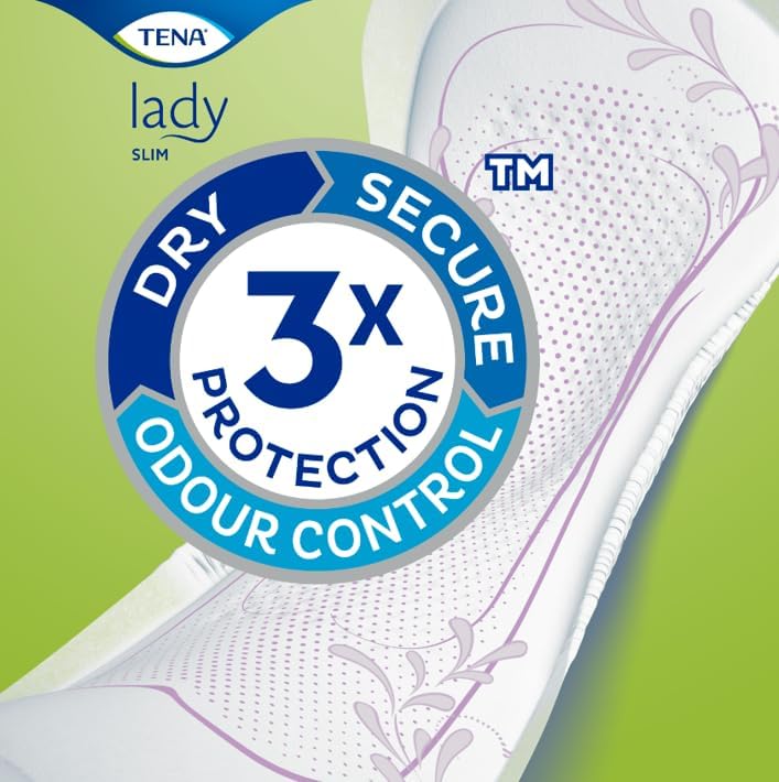 TENA Lady Normal Pads for Medium Bladder Weakness | 36 Pcs | Incontinence Pads Women | 27.7 Cm Long | Discreet & Secure | World's Leading Incontinence Brand