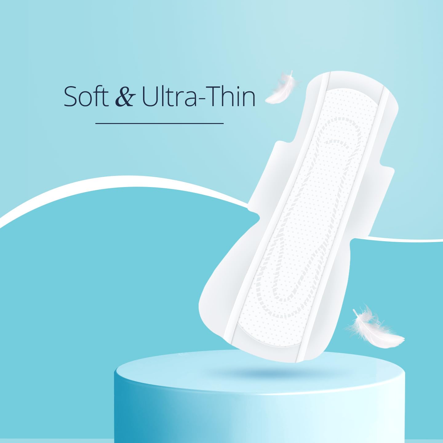 Carmesi Air Feel Sanitary Pads With Dual Airflow Pores - 40 XL Pads With Wide Back | Keeps You Dry, Sweat-Free, Rash-Free & Comfy | Soft, Lightweight & Ultra-Thin | Super-Absorbent Core | Non-Toxic